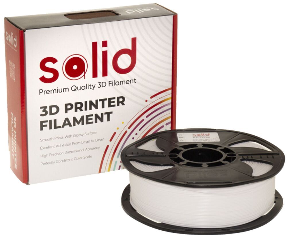 Solid Filament PLA Plus 1.75 mm – Ağ, 1 kq 3D basqılarınız üçün — İstehlak malları və aksesuarlar, Bakı (2)
