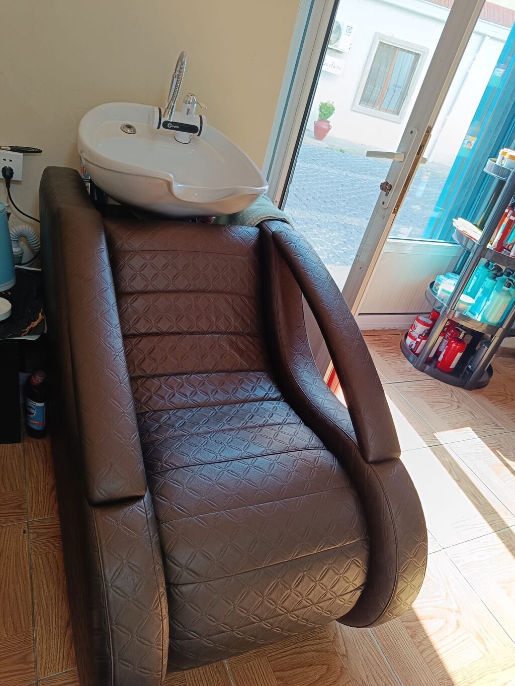 Salon üçün saç yuma kreslosu və çanaq dəsti - Rahat, geniş dizaynlı — Salon mebeli, Digah (4)