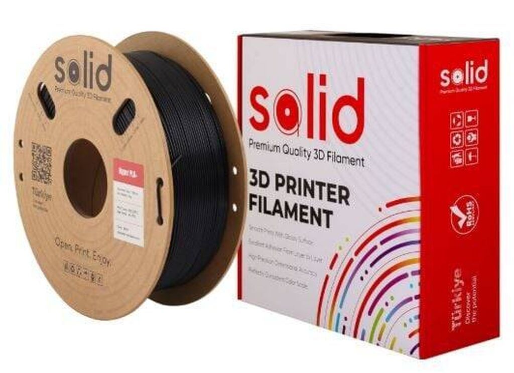 Solid Filament Hyper PLA+ – Qara, 1 kq Yeni nəsil, yüksək sürətdə — İstehlak malları və aksesuarlar, Bakı (4)