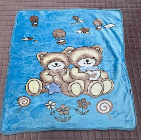 Uşaqlar üçün örtük 93658923, bambuk, 90x120 sm, mavi — Bakı