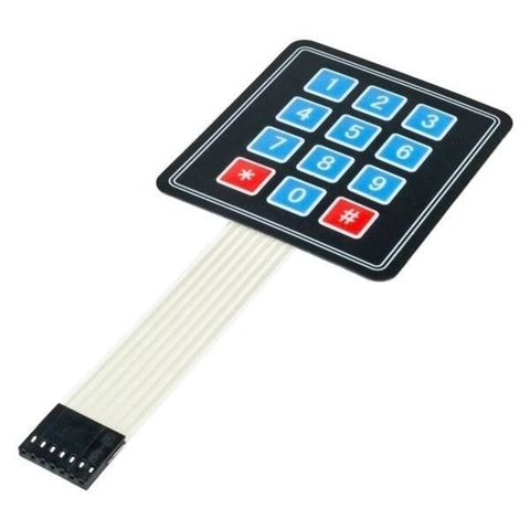 Membran Klaviatura 4x3 Keypad Layihələrdə məlumat daxil etmə üçün — Bakı