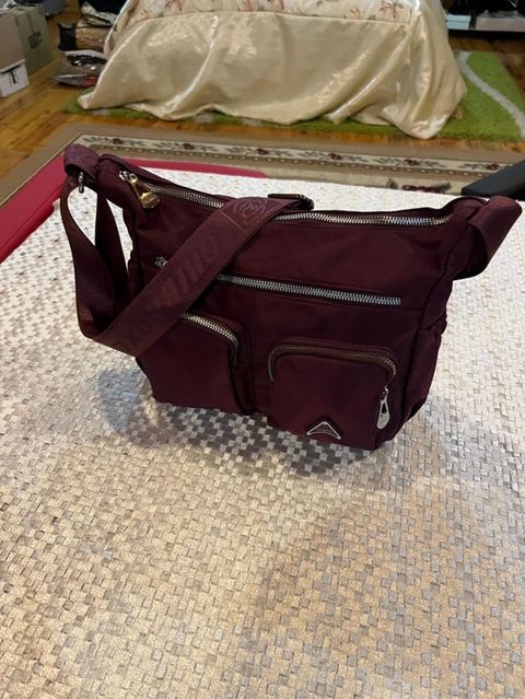 Chıbao brendi çiyin çantası – bordo rəng - Material: yüngül və — Bakı