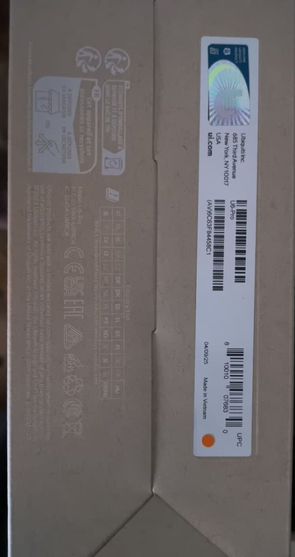 UniFi U6 Pro Yenidir,qutusu acilmayib. WhatsApp aktivdir — Şəbəkə və server avadanlığı, Bakı (2)