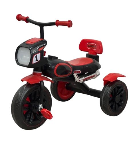 Uşaq üçtəkərli velosipedi ABC-919, 1-5 yaş, qara/qırmızı — Bakı