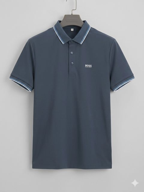 Kişilər üçün futbolka 2385845, tünd göy, pambıq, ölçü 2XL — Bakı