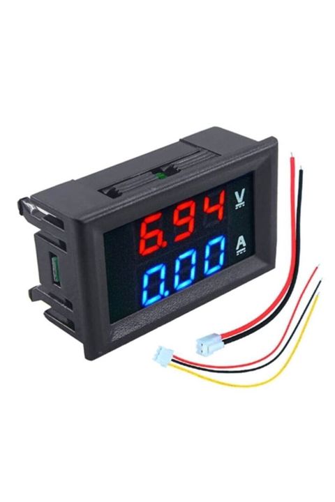 Rəqəmsal Ampermetr 0-10A və Voltmetr 0-30V — Qutulu İki funksiyalı — Bakı