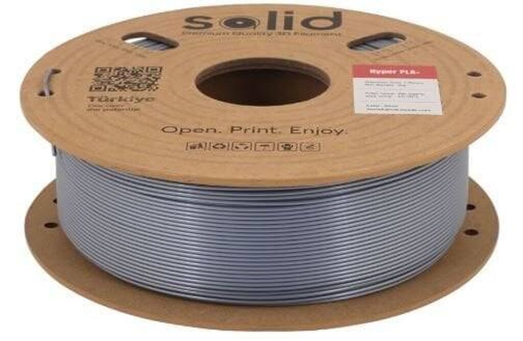 Solid Filament Hyper PLA+ – Gümüş, 1 kq (1.75 mm) Yeni nəsil yüksək — İstehlak malları və aksesuarlar, Bakı (3)