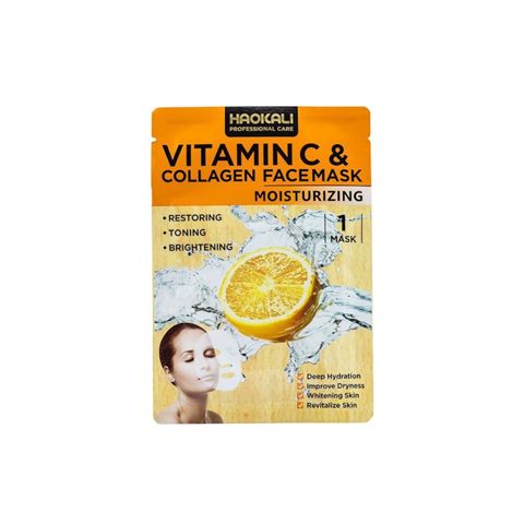 Parça maska Haokali Nəmləndirici, Vitamin C və Kollagen ilə 1 ədəd — Bakı