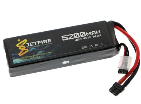 JetFire 14.8V 5200mAh 40C Li‑Po 4S batareya Yüngül və yüksək axınlı — Bakı