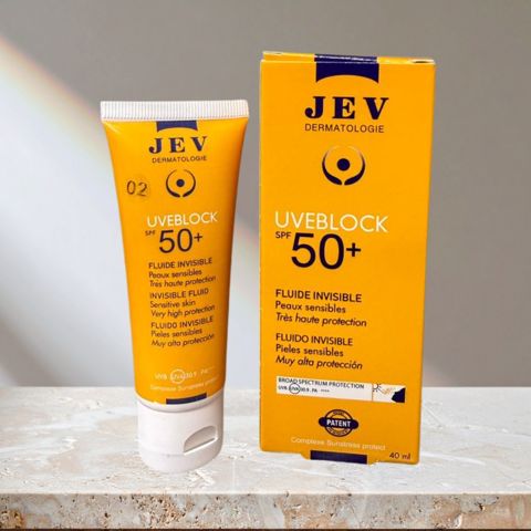 Günəşdən qoruyucu üz kremi JEV Uveblock SPF50 Mineral Invisible N02, 40 ml — Bakı