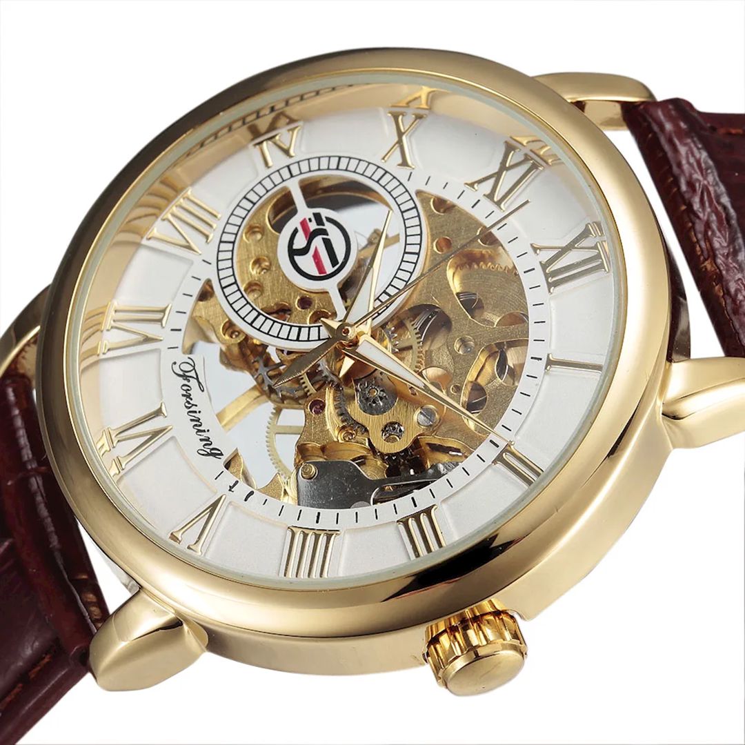 Qol saatı Forsining FSG8099 White Brown — Mallar, Bakı (2)
