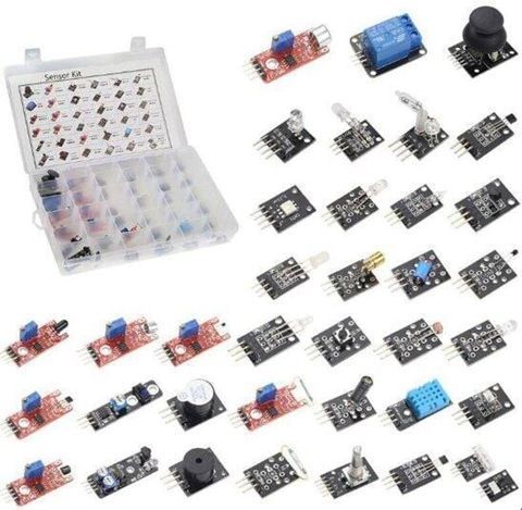 Arduino Sensor Dəsti – 37 Hissə Bu geniş sensor dəsti ilə aşağıdakı — Bakı