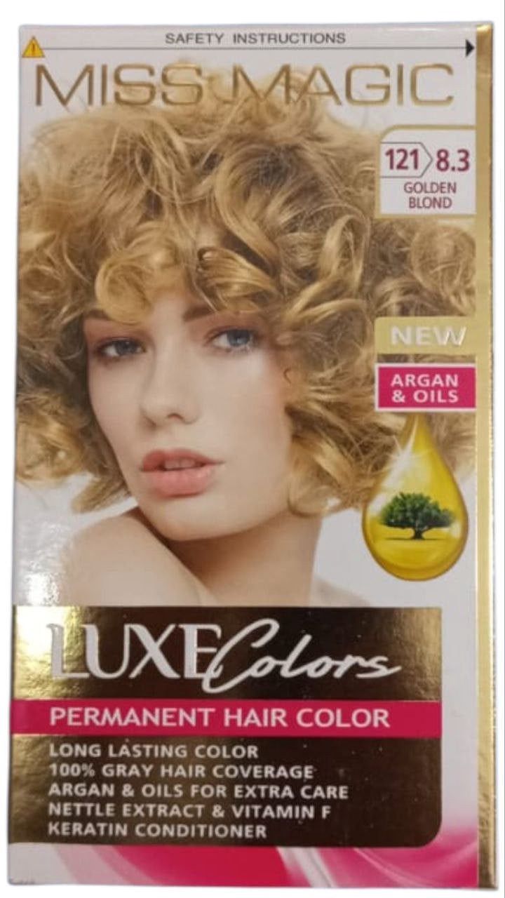Saç boyası Miss Magic Luxe Colors 121/8.3 Qızılı sarışın çaları - BNE-677 — Mallar, Bakı