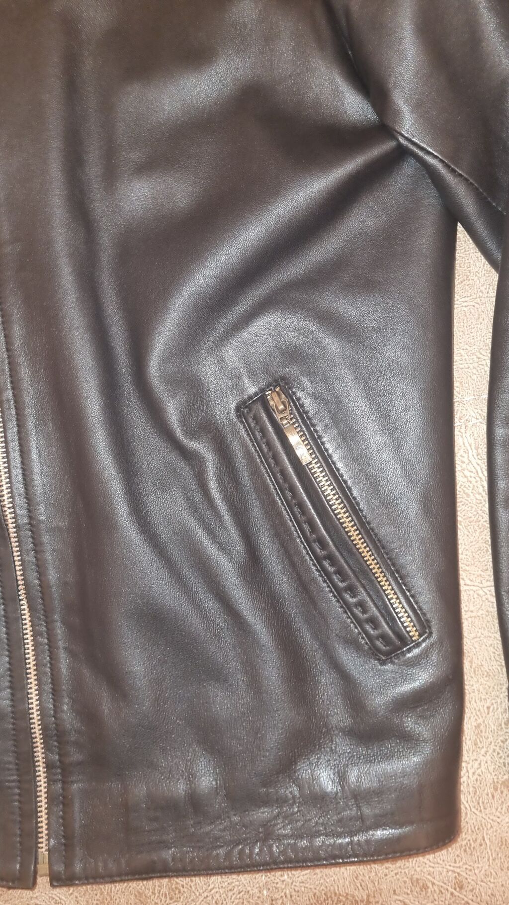 Kurtka, Dəri, Payız, Massimo Dutti, S — Kurtkalar, Bakı (3)