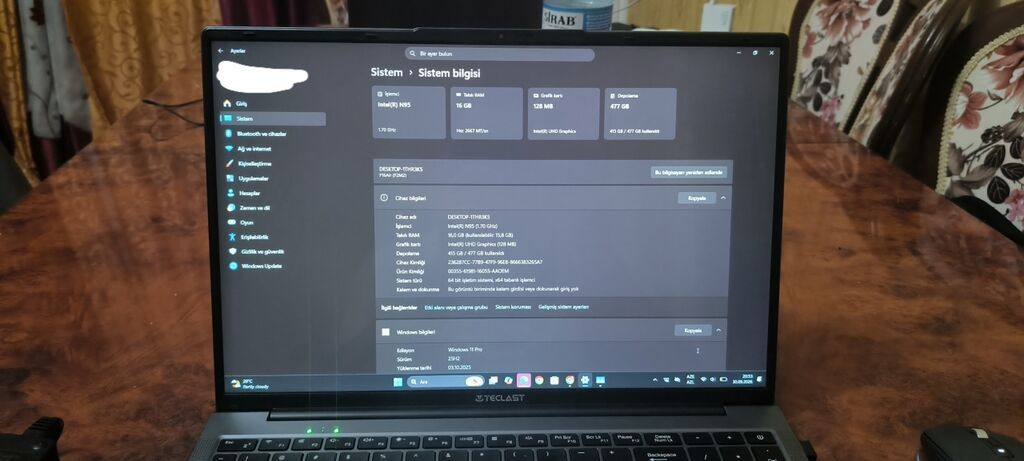 Teclast noutbuk – şık metalik gövdə və tam ölçülü klaviatura ilə — Digər notbuklar, Naxçıvan (3)