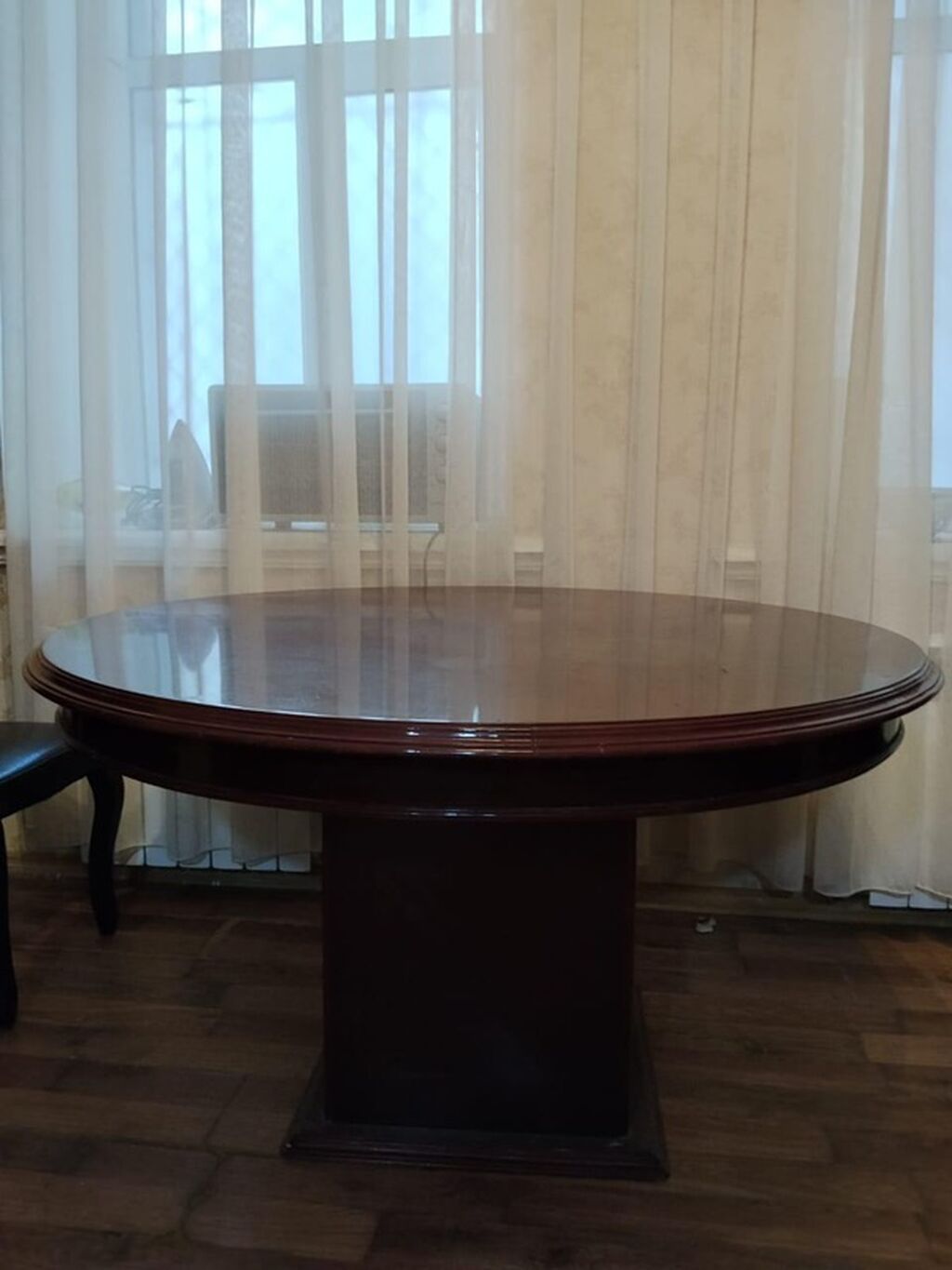 Dairəvi yemək masası - Ölçü: diametri 130 sm - Material — Masalar, Bakı (2)