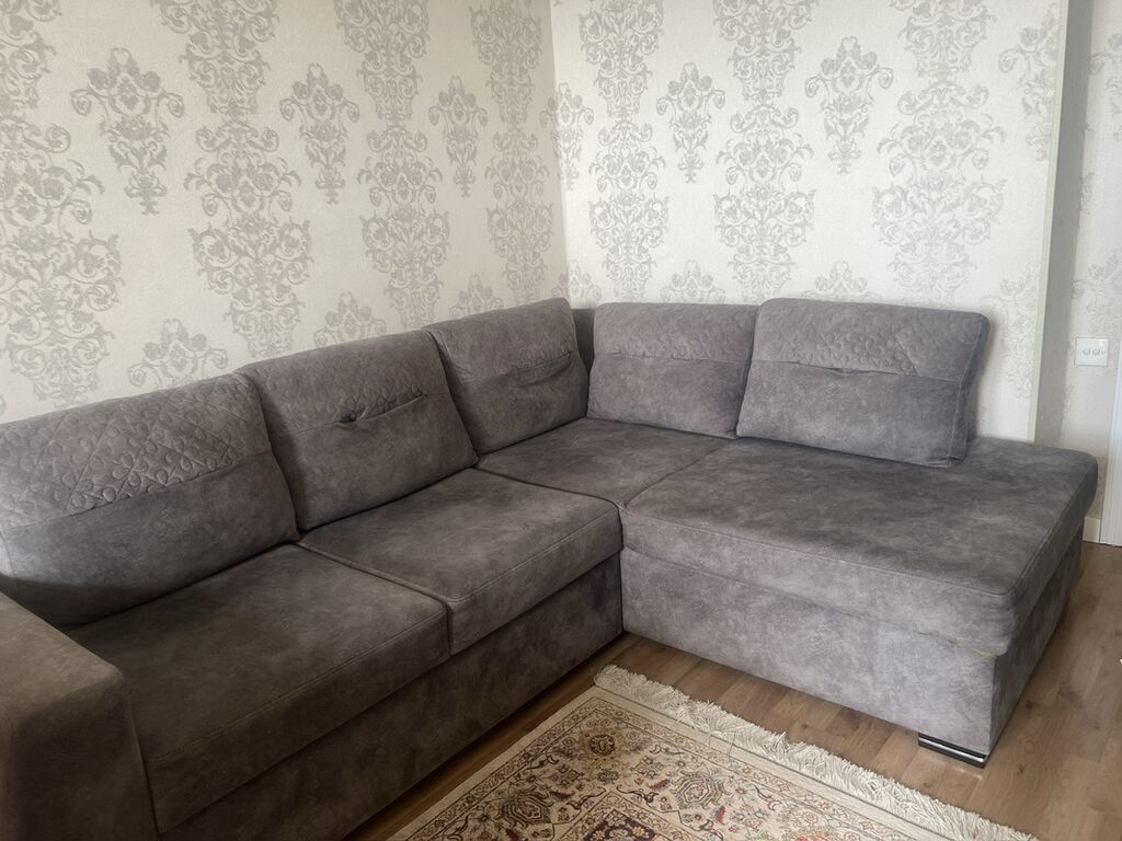 Məhsul: L‑şəkilli künc divan - Rəng: tünd boz (antrasit çalara — Divanlər, Bakı (6)