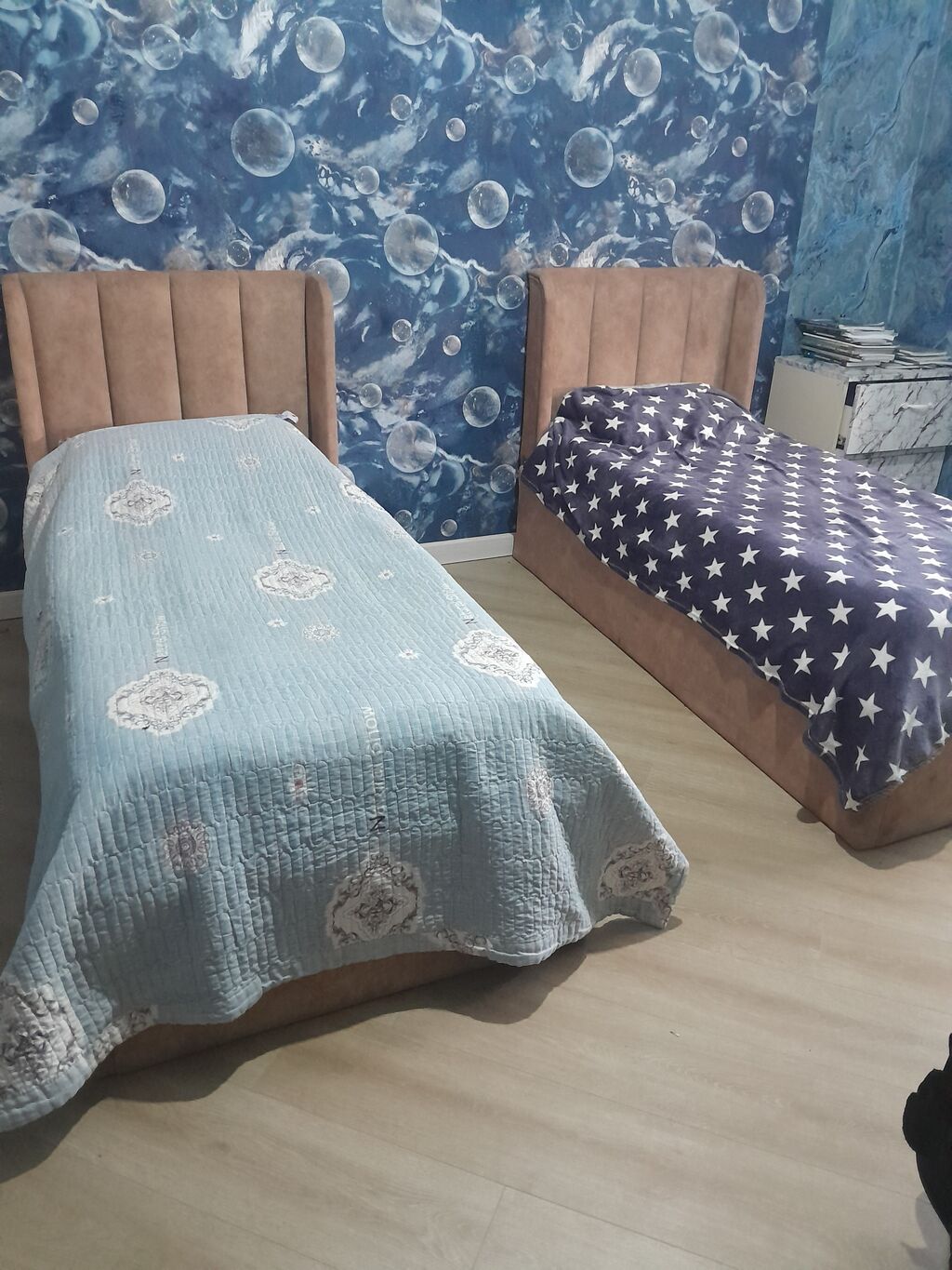 2ədəd carpayi satilir,matraslari ortepedikdi,və bazasi var — Uşaq mebeli dəstləri, Qobu