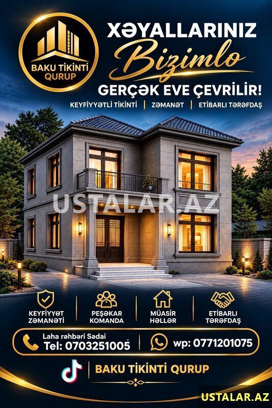 Dizaner və təmir işleri — Dekor, dizayn, smeta və planlama, Bakı