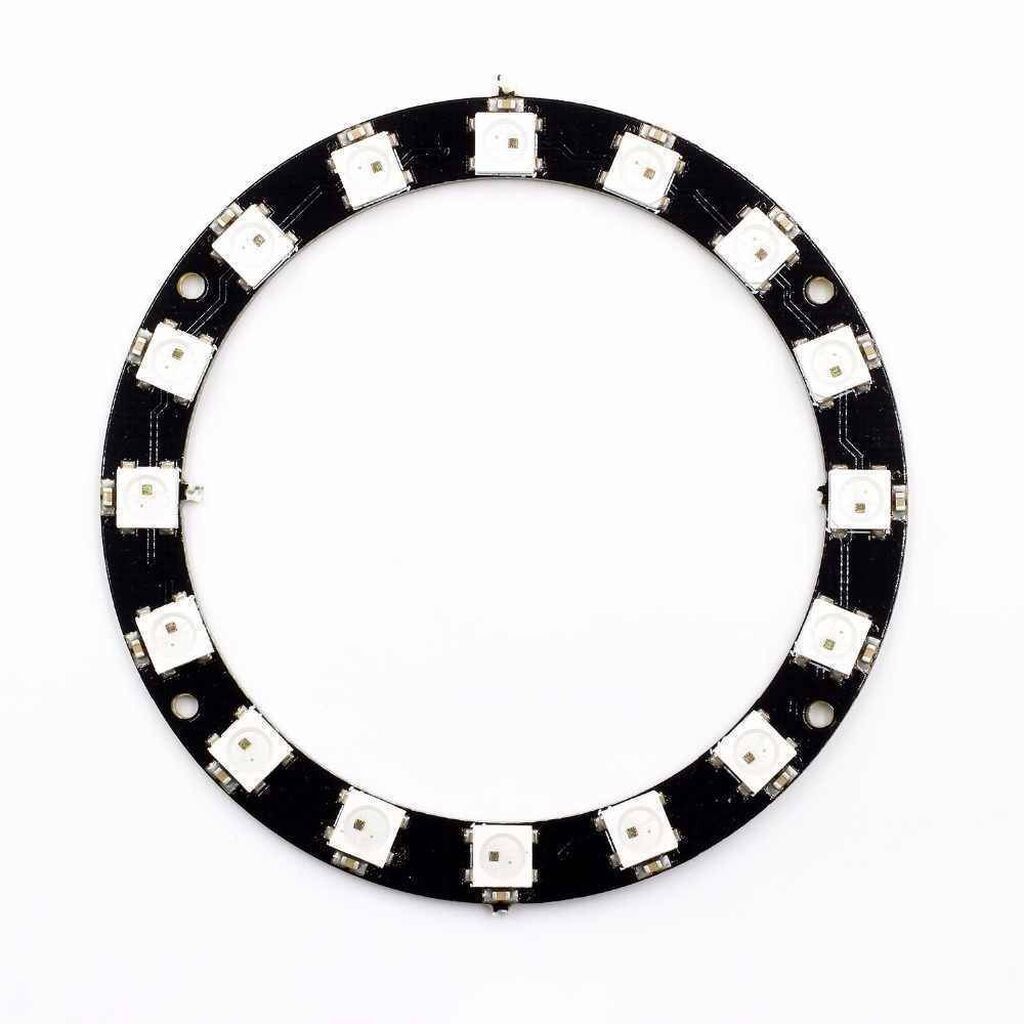 NeoPixel 16‑lı Halqa RGB LED Qiymət: 11 – 16 ədəd ayrı‑ayrılıqda — Ampullar, Bakı (2)