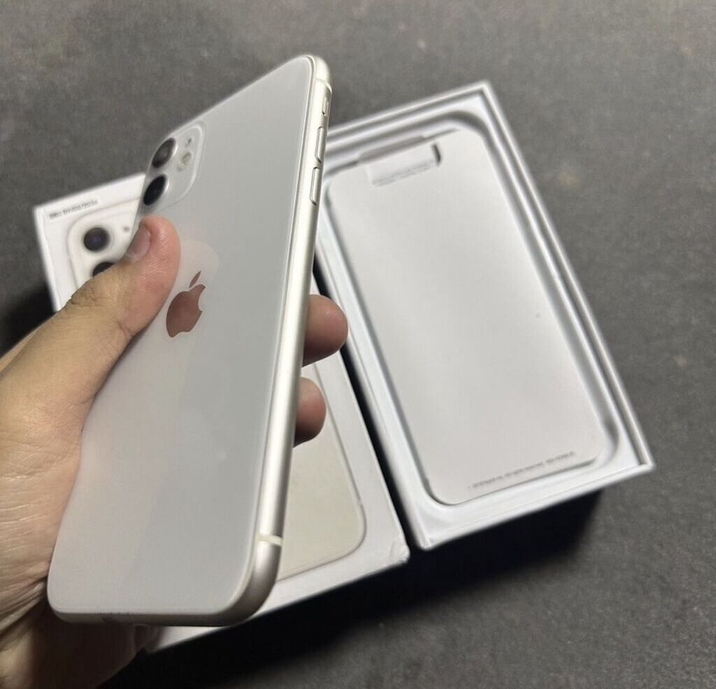 IPhone 11, Ağ, Face ID — Apple iPhone, Bakı (3)