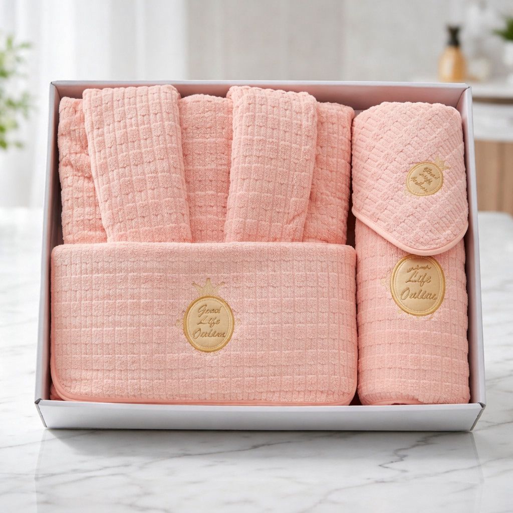 Qadınlar üçün hamam dəsti, mikrofiber, çəhrayı, ölçü 3XL — Mallar, Bakı (3)
