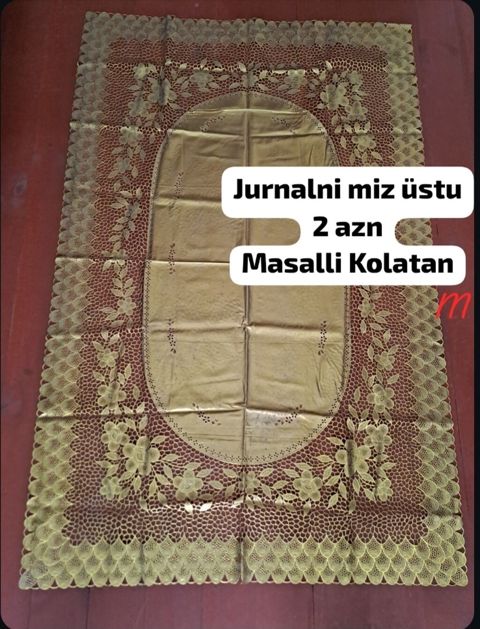 Jurnal masası üçün örtük. - Material: vinil tipli, yuyulması və — Masallı