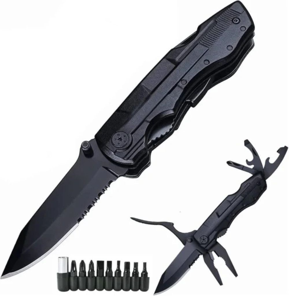 Çoxfunksiyalı bıçaq IL-2479, metal, qara — Mallar, Bakı (2)