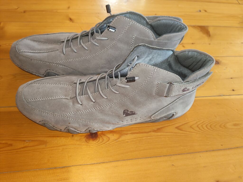 Ldeck markalı kişi idman ayaqqabısı - Rəng: boz (suede effekti olan — Krossovkalar, Qobu