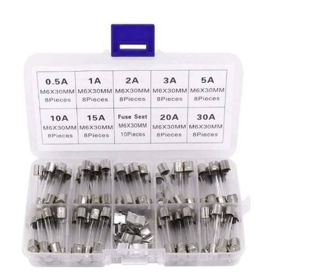 Qoruyucu Dəsti 6x30mm – 72 ədəd, 9 çeşid Texniki təsvir: - Ölçü — Avtomobil elektrikası, Bakı