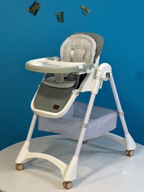 Uşaq yedizdirmə oturacağı Kidilo, metal, ağ/yaşıl — Bakı