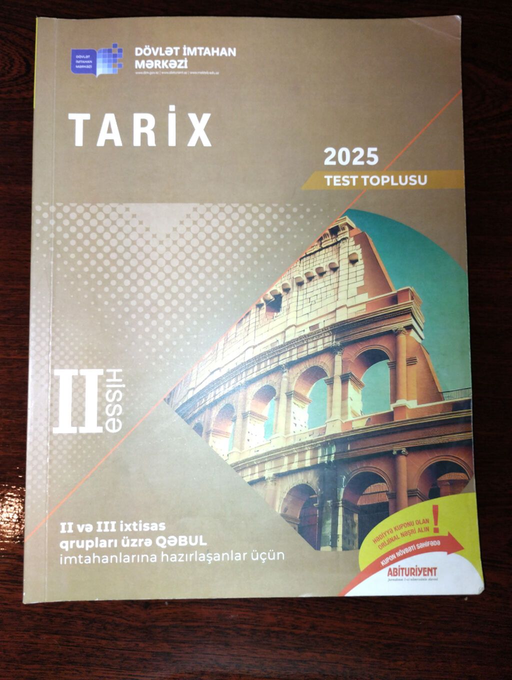 Məhsul: “Tarix 2025 – Test Toplusu”, II hissə — Kitablar, Bakı