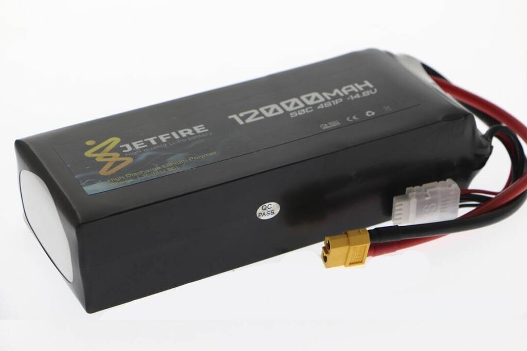 JetFire 14.8V 12000mAh 50C Li‑Po 4S Batareya Yüksək cərəyan tələb — Akkumulyatorlar, Bakı (2)