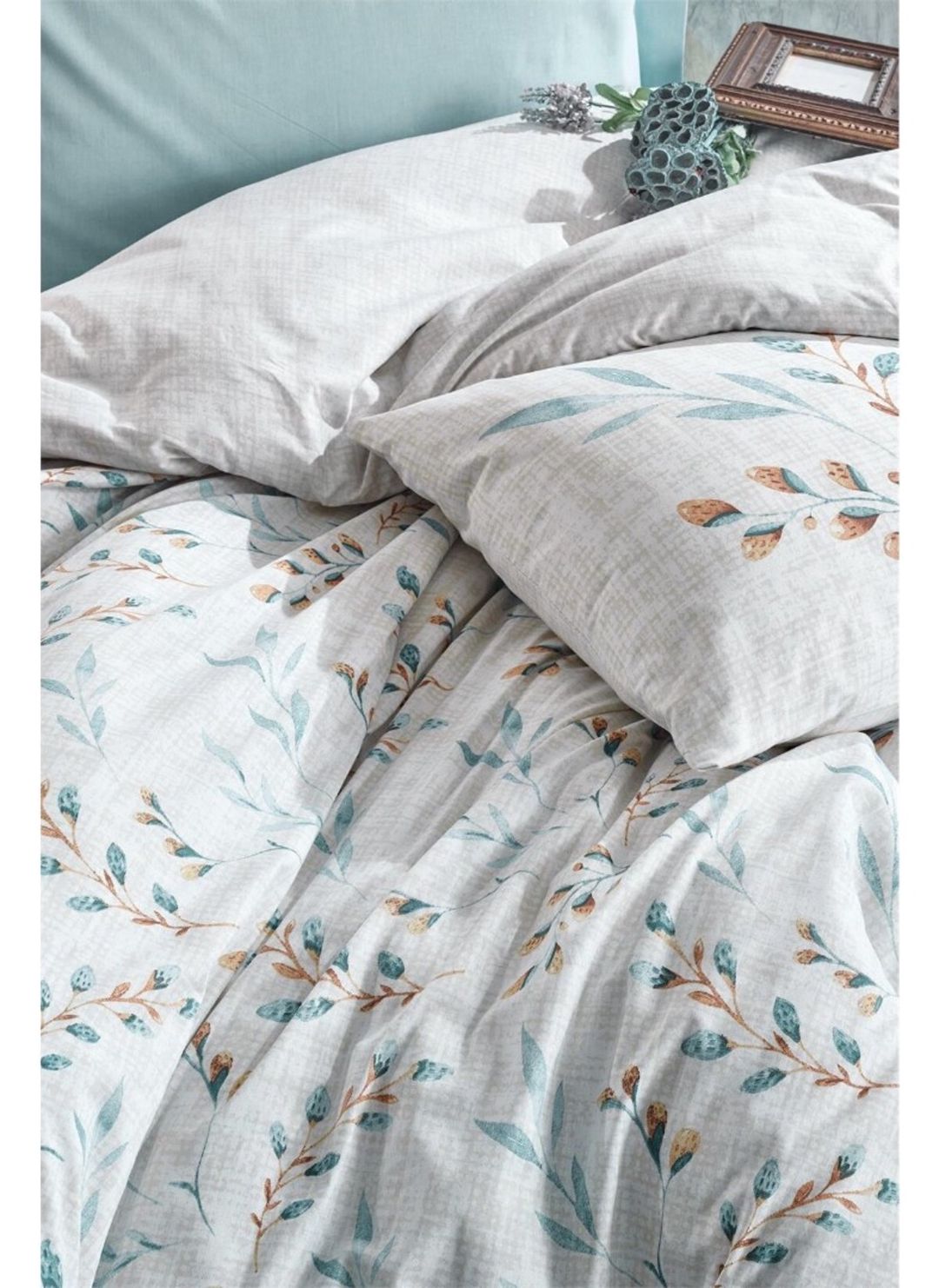 Yataq dəsti Cotton Box Modeline Lendell Mint, yorğan üzü 200x220 sm, mələfə 240x260 sm, 2 əd yastıq üzü 50x70 sm, ikinəfərlik, pambıq — Mallar, Bakı (2)