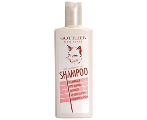 Pişiklər üçün şampun Beeztees Gottlieb su samuru yağı ilə 300 ml — Bakı