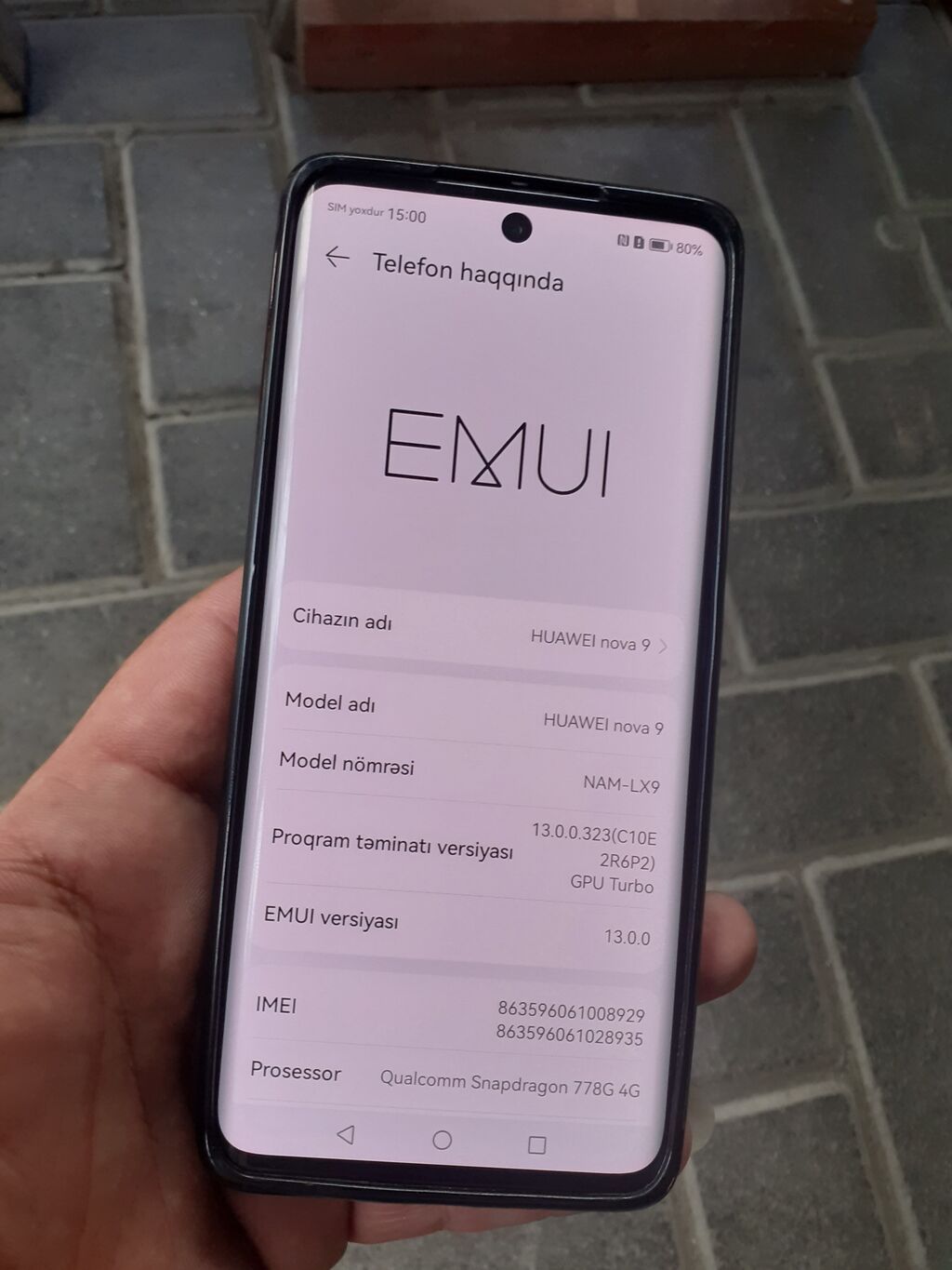 Huawei Nova 9, Qırıq — Huawei, Bakı (2)