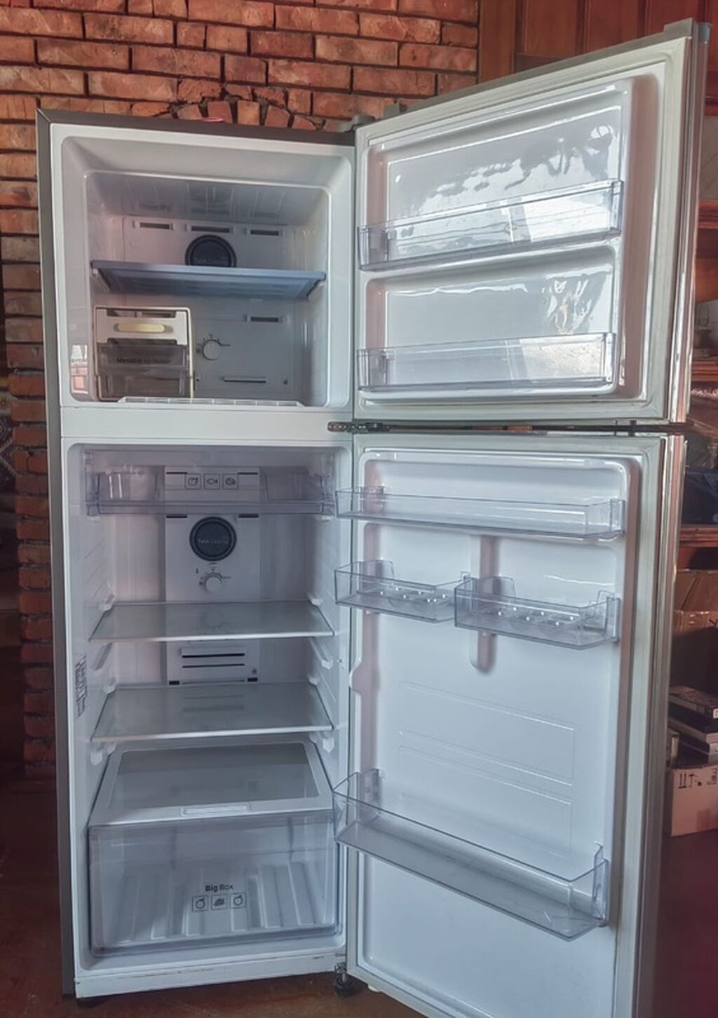 İşlənmiş 2 qapılı Samsung Soyuducu Satılır, rəng - Gümüşü, Təkərli — Soyuducular, Lənkəran (2)
