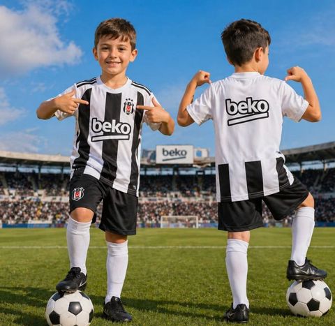Oğlanlar üçün futbol dəsti eu006 VC_2415023, neylon, 6 yaş, qara/ağ — Bakı