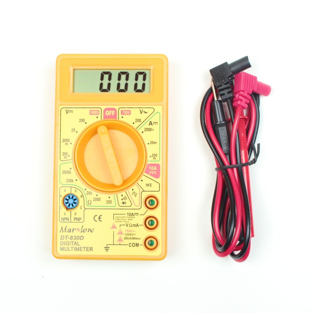 DT-830D Rəqəmsal Multimetr Robotik və elektronika layihələri üçün — Ölçü alətləri, Bakı