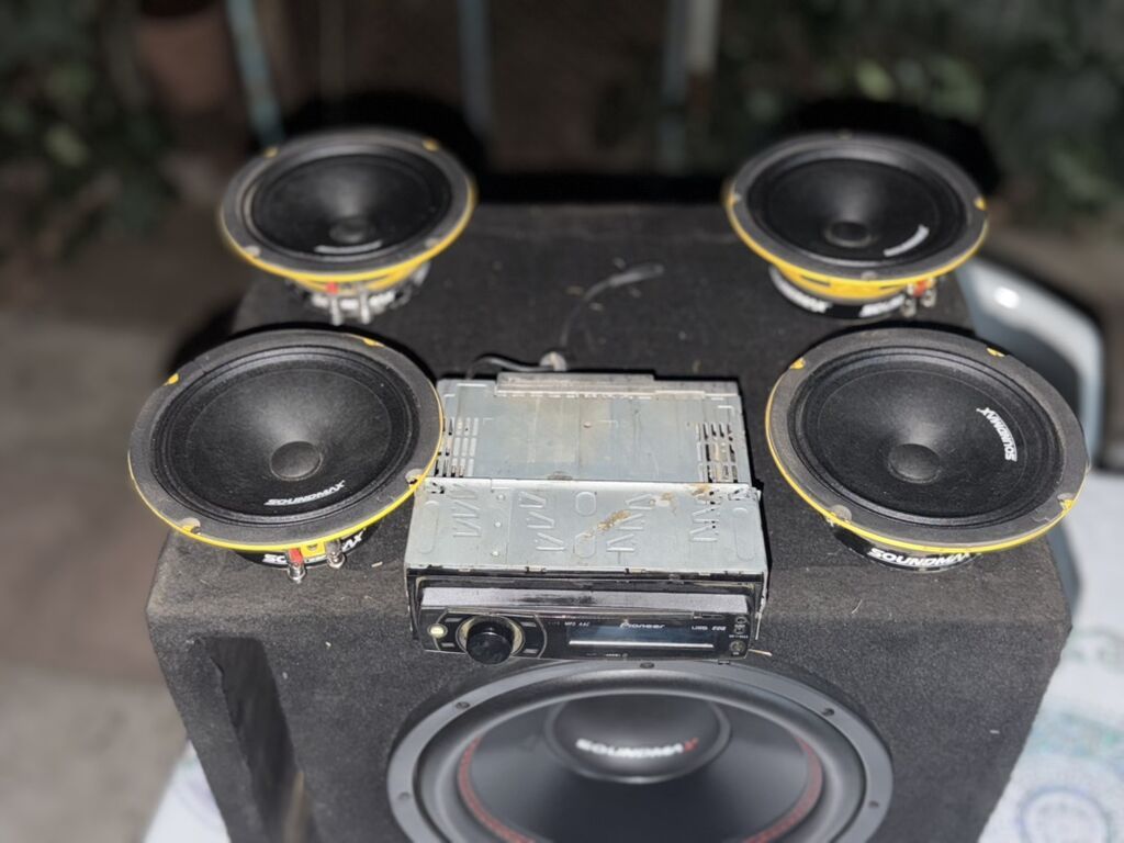 Avtomobil üçün audio dəst - Brend: Soundmax (dinamiklər və — Avtomobil akustikası, Göytəpə (5)