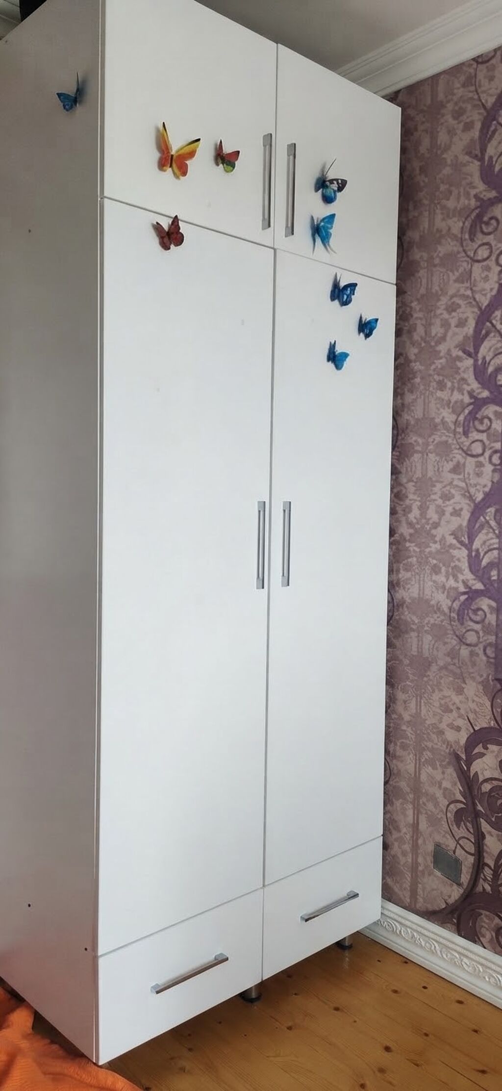 İşlənmiş, 2 qapılı, Siyirməli, Ağ, Açılan, Düz dolab — Şkaflar, Bakı (2)