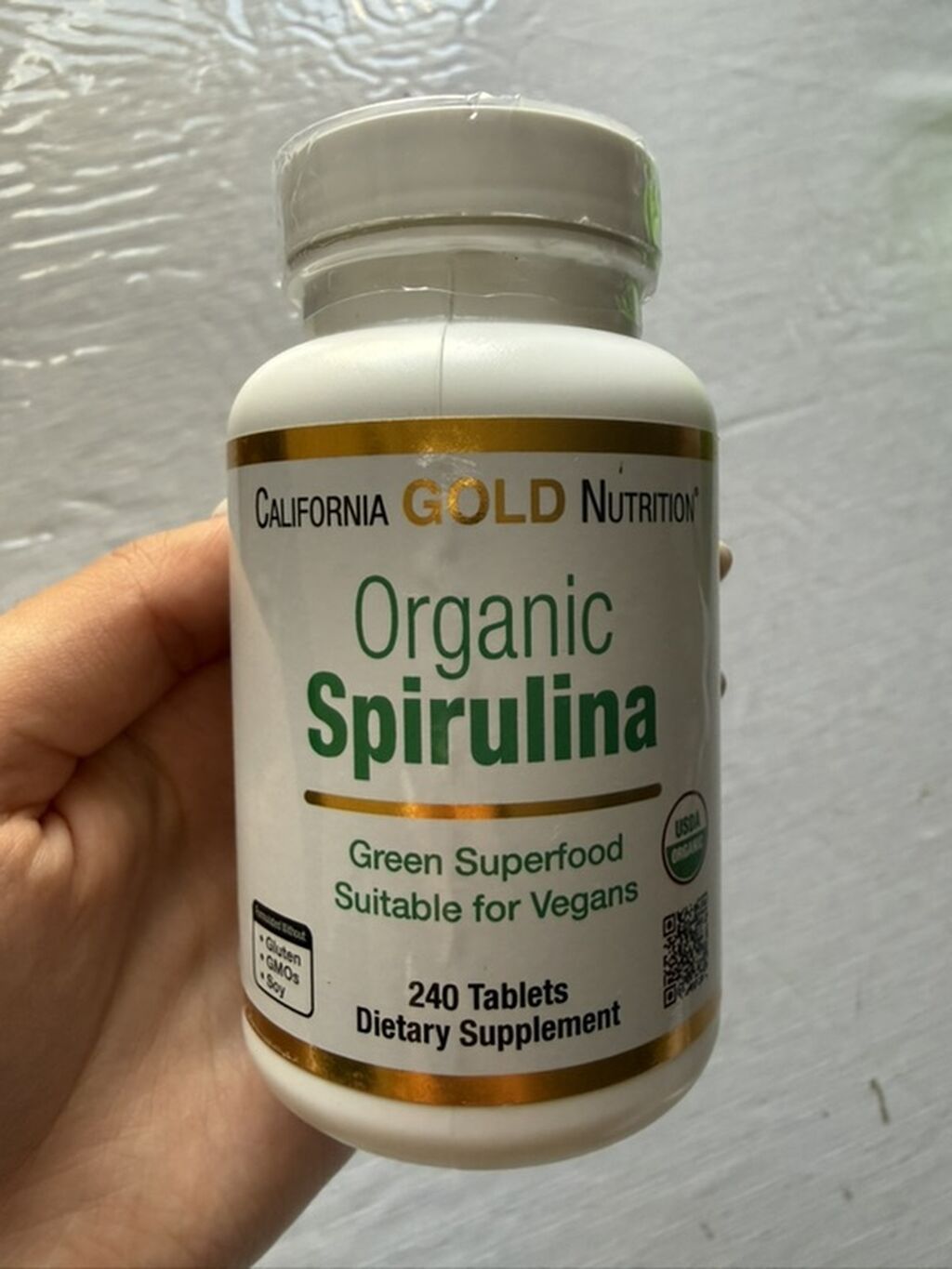 Məhsul: California Gold Nutrition Organic Spirulina Gənclik metrosuna — Vitaminlər və qida əlavələri, Bakı