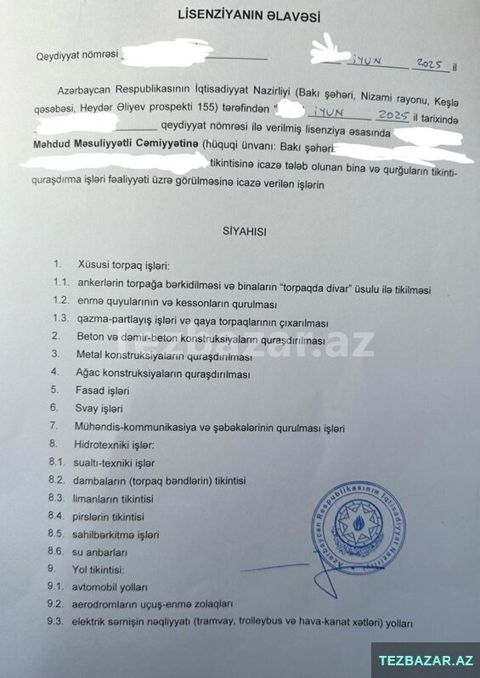 "Premium Builds" adlı tikinti şirkəti satılır — Bakı