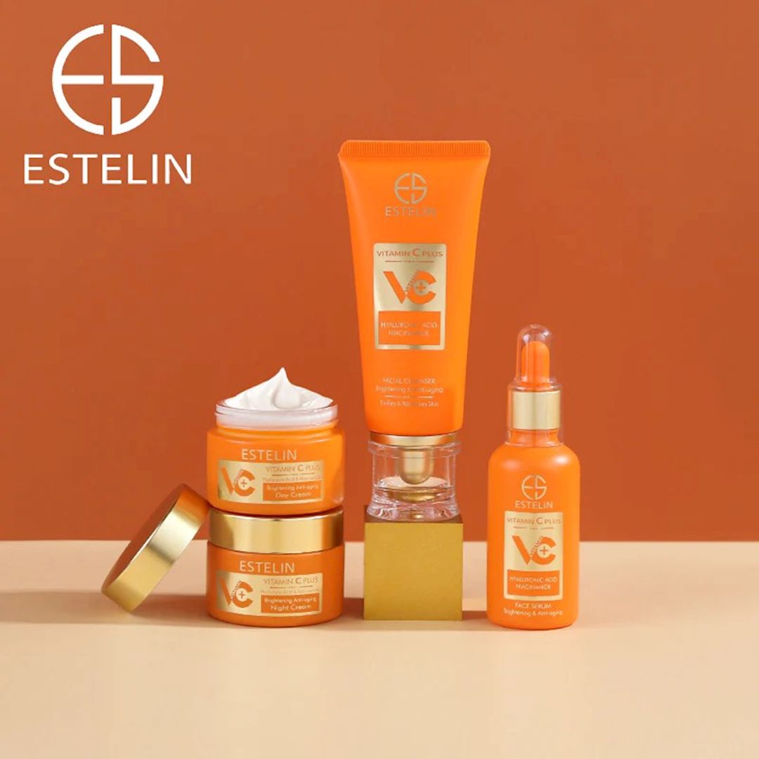Üz dərisinə qulluq üçün dəst Estelin Vitamin C Plus (zərdab 100 ml + sprey 160 ml + maska) — Mallar, Bakı (2)