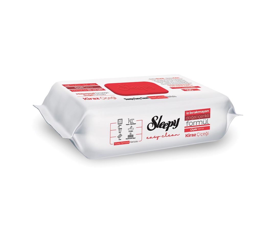 Səth təmizləyici nəm salfetlər Sleepy Easy Clean Kiraz Çiçeği 100 əd — Mallar, Bakı (3)