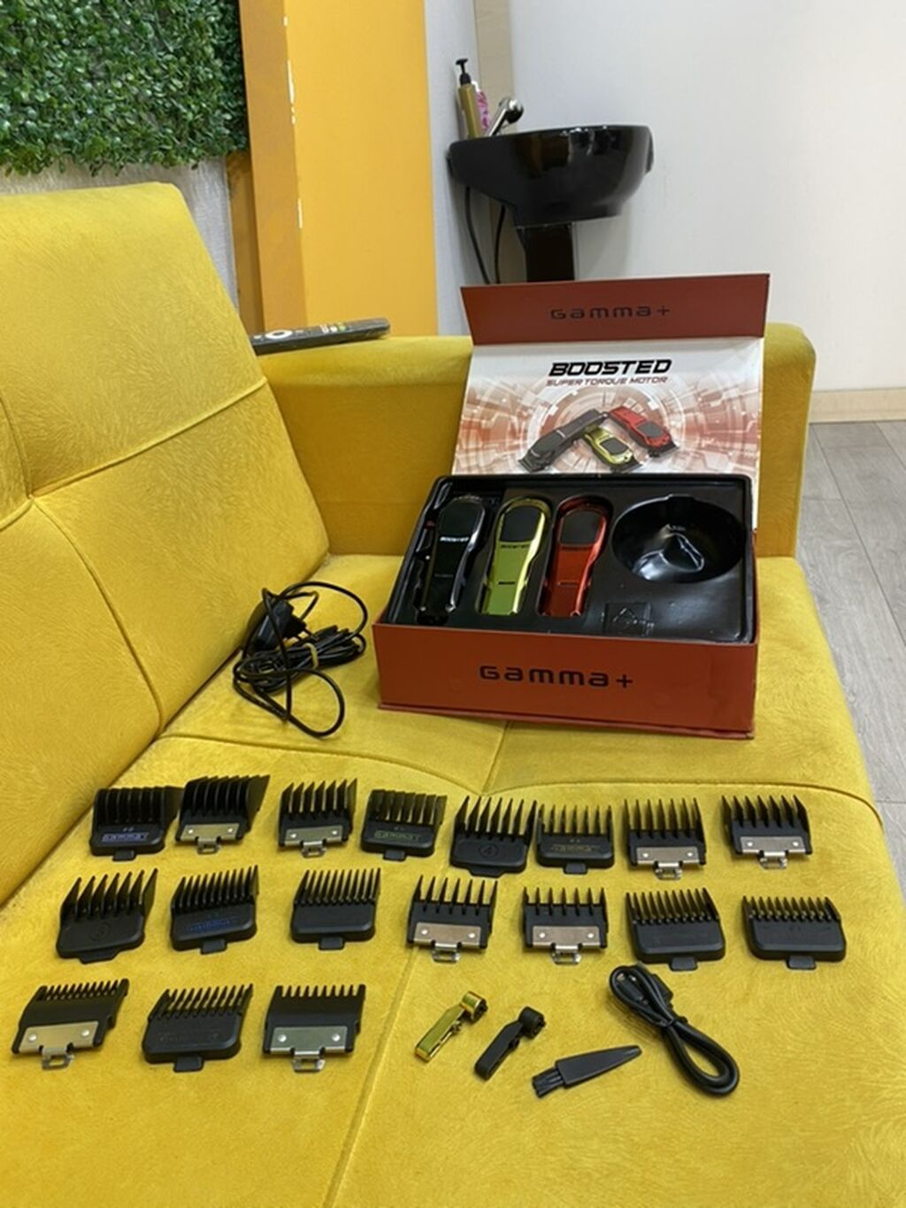 Gamma+ Boosted saç kəsim maşını dəsti Peşəkar bərbərlər və bərbərliyə — Saç kəsmə maşınları, Bakı (3)