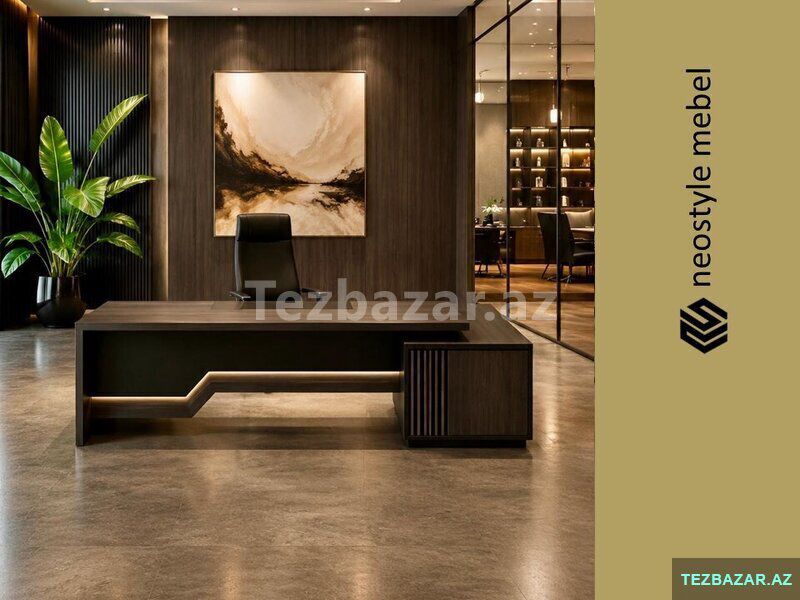 Rəhbər masası — Ofis mebeli, Bakı (2)