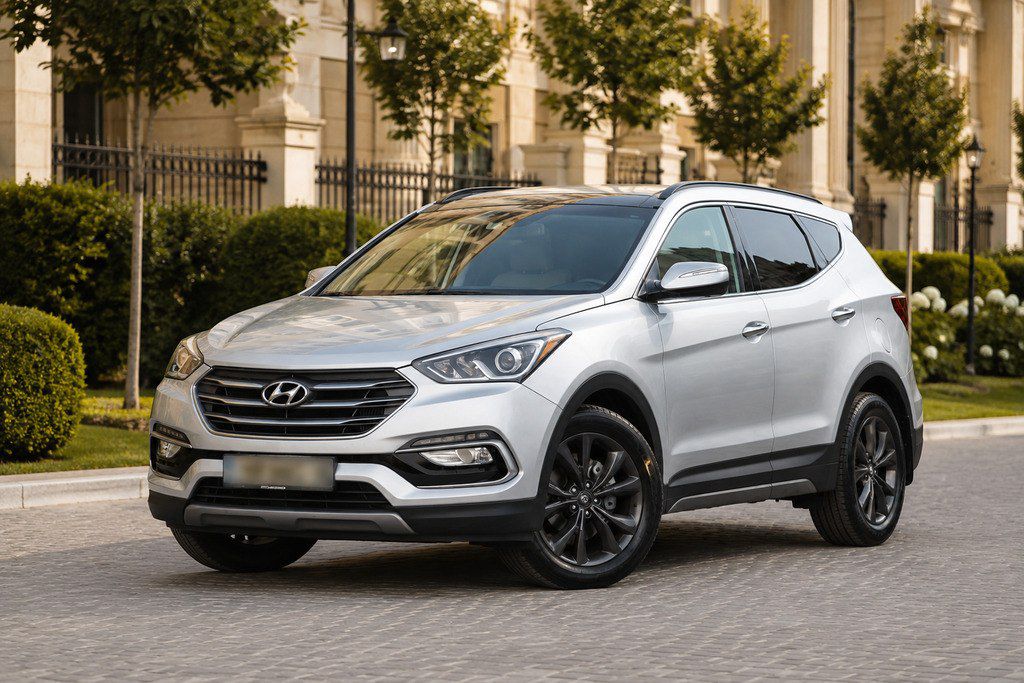 Hyundai Santa Fe, 2.0 L, 2017 il, 65 000 km — Avtomobillər, Bakı (9)