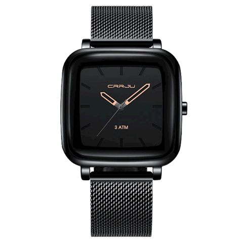 Qol saatı Crrju 2199 Black/Rose Gold — Bakı