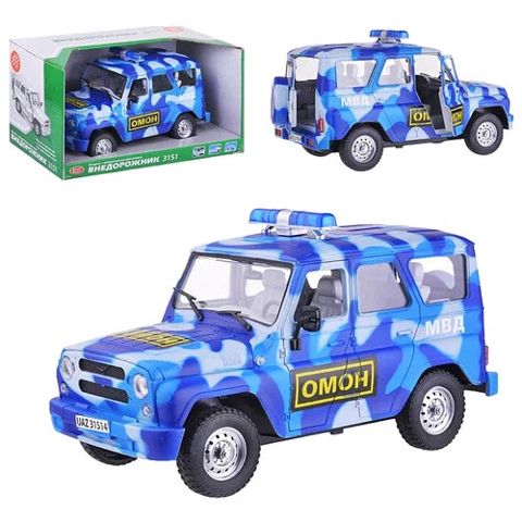 Avtomobil UAZ Omon PK60, mavi, 3 yaşdan - İntex Azərbaycan 2025-127 — Bakı
